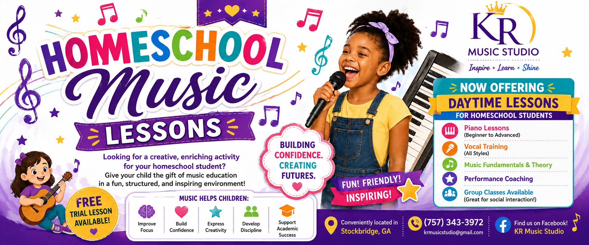 Homeschool Music Lessons - KR Music Studio